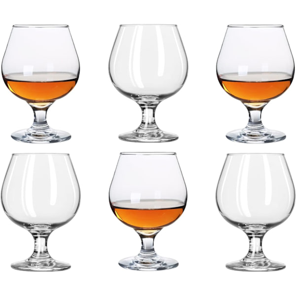 5.0oz Snapseglas Sæt med 6 Søde Brandy Cognac Glas (150ml | 5.0 floz)