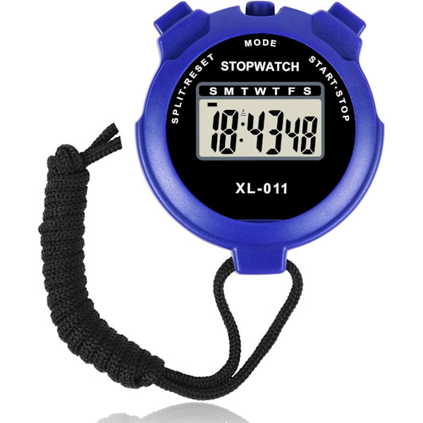 Digital timer | Enkel sporttimer med stor display | Stoppur med enskild mellantid