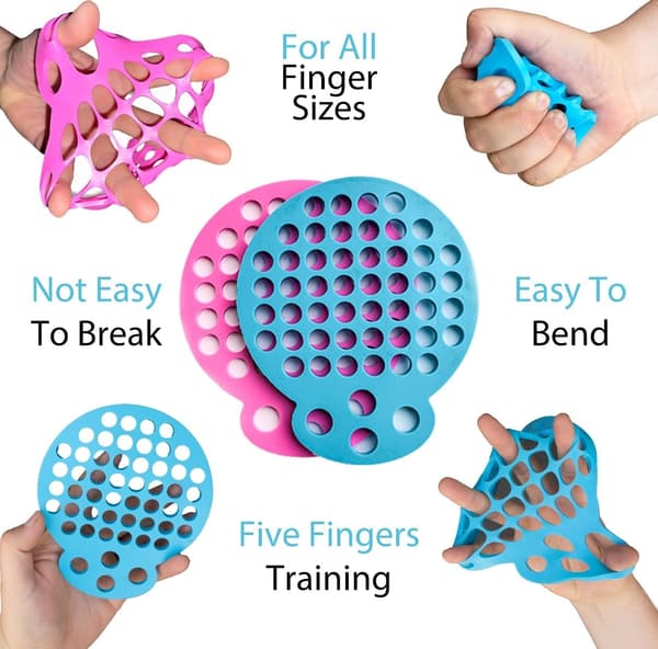 Fingersträckare Handterapienhet (2-pack) Fingersträckare Träningsredskap för Greppförstärkning och Fysioterapi