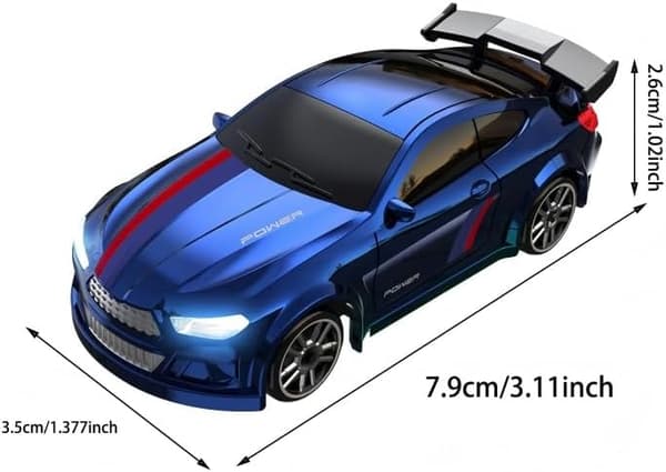 Mini 2,4 GHz RC-temppuauto kahdella nopeustilalla - USB-ladattava driftaava leluauto lapsille ja aikuisille