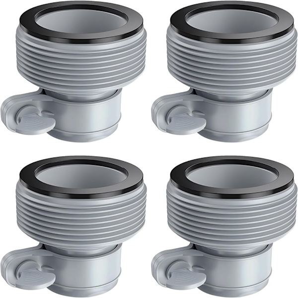 4-pack Poolslangsadapter Typ B Slangadaptrar Poolslangskoppling B Kit Slangkonverteringskoppling för Intex Filterpumpar