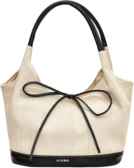 Hobo Väskor för Kvinnor Canvas Axelväskor Tote Messenger Handväska för Shopping