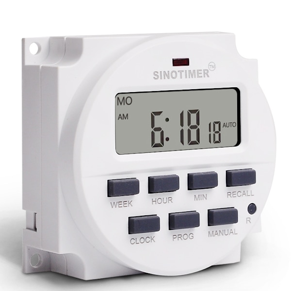 TM618SH-1 1 sekunds ugentlig programmerbar digital timer tænder og slukker automatisk mikrocomputer