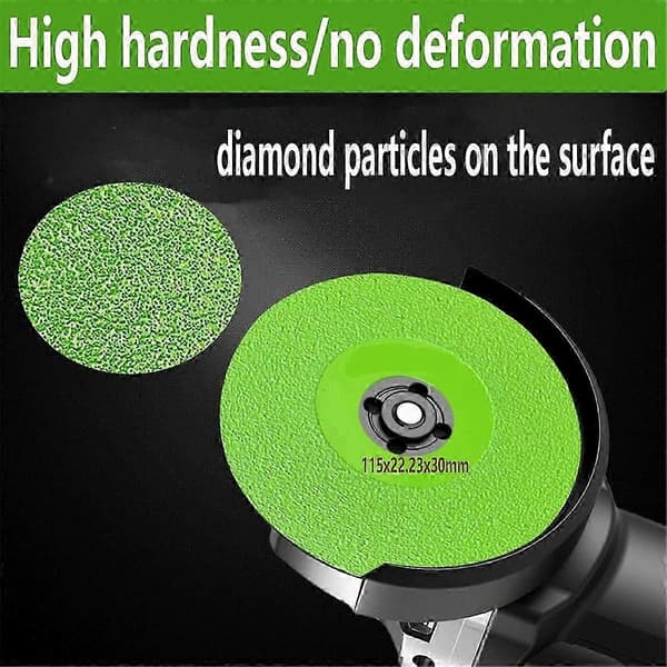 4,5 tommer 115 mm diamantslibeskive 6-pak til fliser, keramik og marmor Grön