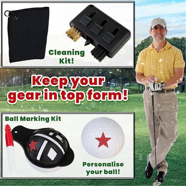 Julekalender 2025 Golfpynt Golfglæde Med Sokker Til Hylde Skrivebord Kontor Stue