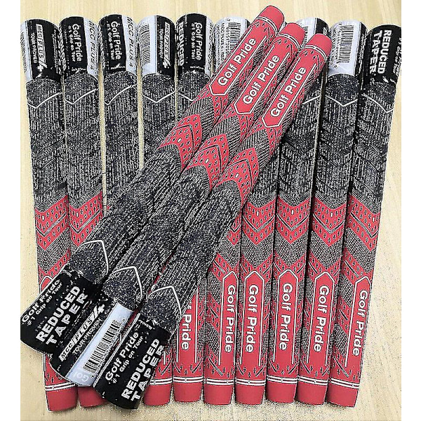 10 stk. Golf Pride MCC PLUS 4 Golf Grip Standard Størrelse Red