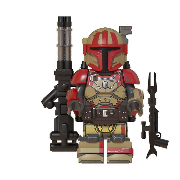 Mandalorian tunga infanteri-minifigurer - Leksaksactionfigurer