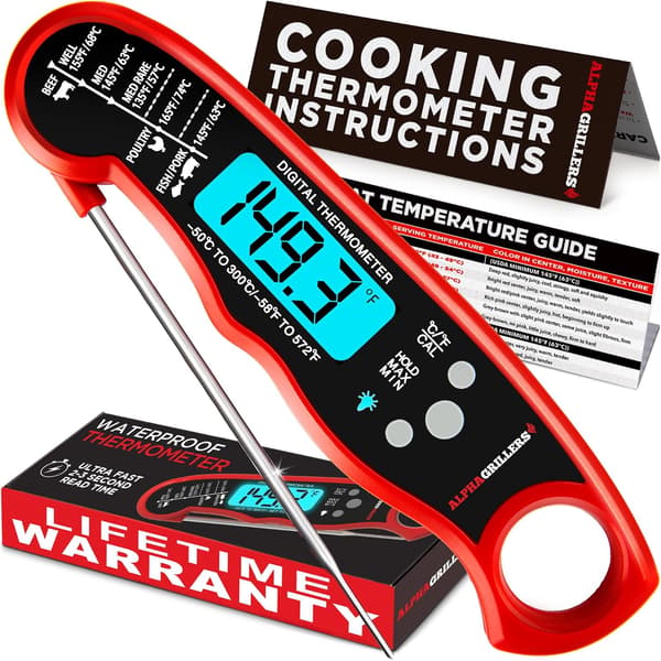 Kötttermometer Digital – Omedelbar Avläsning Matlagningstermometer för Matlagning & Grillning – Professionell Köksgåva för Män, Pappa & Mamma