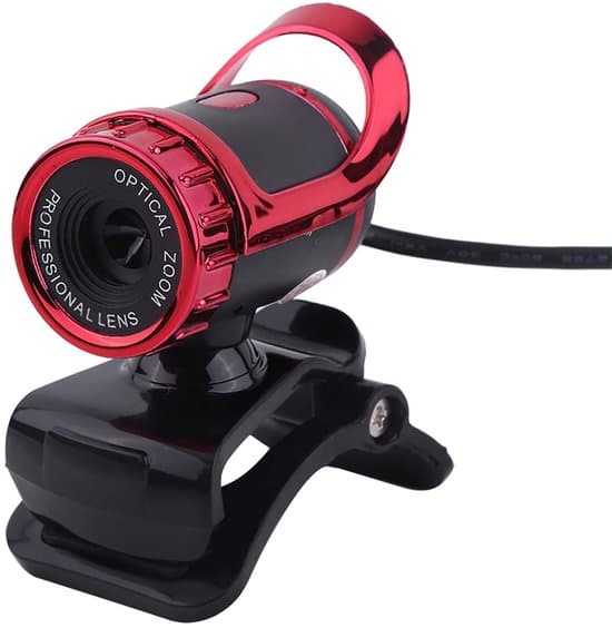 HD USB Clip-on Stand Computer Kamera Fleksibel 360° Roterende Webcam med Mikrofon Automatisk Farvekorrektion Plug and Play PC Webcam