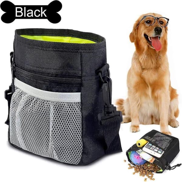Foderpose til hunde, Premium hundefoderposer, Praktisk godbidspose med integreret affaldspose dispenser