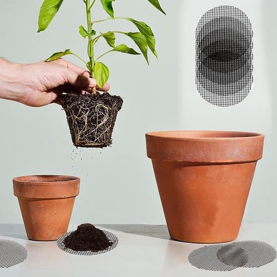 Blomsterpotte Netpuder - Åndbart Plastiknet til Blomsterpottebunde - Runde Drænnet til Forebyggelse af Jordtab - Sort - 50 Stykker - 10X10CM