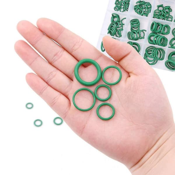270 st*2 Kompressor O-ringar Kit 18 Storlekar Bil Luftkonditionering AC Gummi O-ring Packningssortiment green