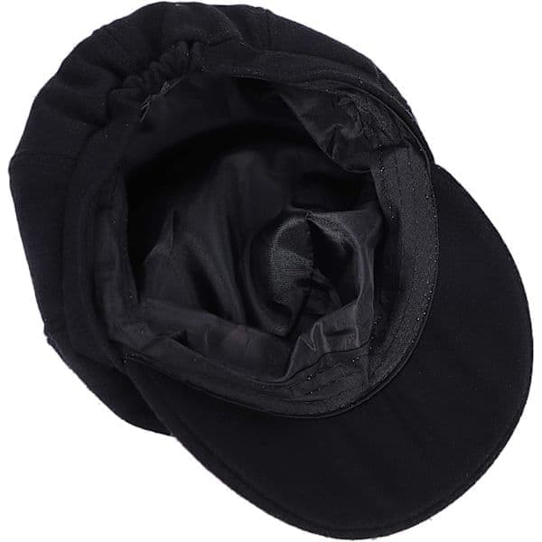 Sort Baker Boy Hat til kvinder piger baret franske hatte varm uld Newsboy Cap damer klassisk visir cap