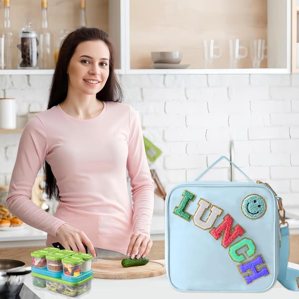 Isolert lunsjpose med justerbar skulderstropp Blue