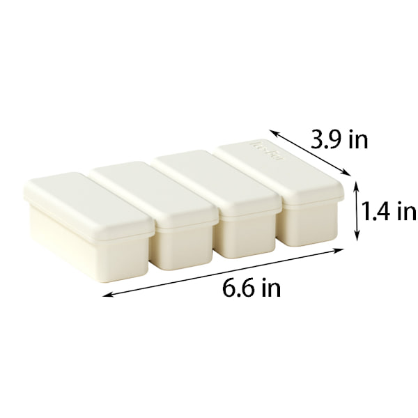 Silikone Isterningeforme Bred Anvendelse 2 Pakker, Isterningebakke til Whiskey, Fryseforme til Supper og Sovser White