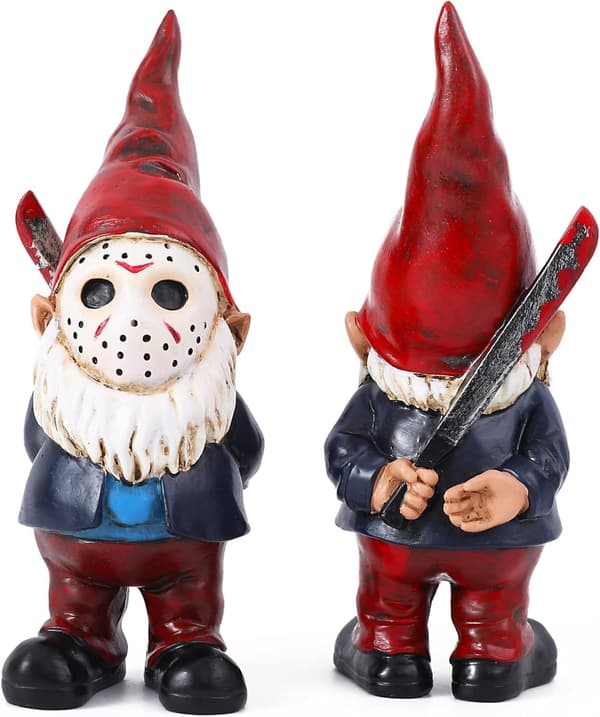 Halloweenpynt Udendørs, Gyserindretning Havenisse Statue