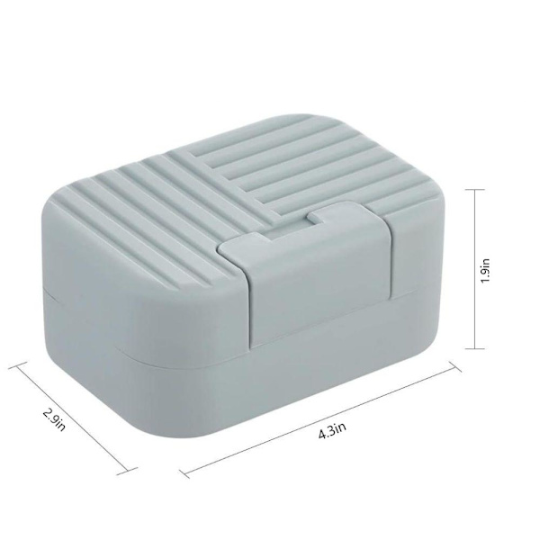 Tvålkopp för Resor, 2-pack Tvålhållare, Blå Blue