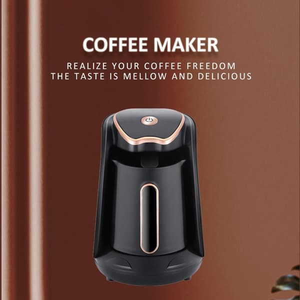 600W Elektrisk Tyrkisk-Arabisk-Gresk Kaffetrakter, Automatisk Mokkakaffetrakter med EU-plugg