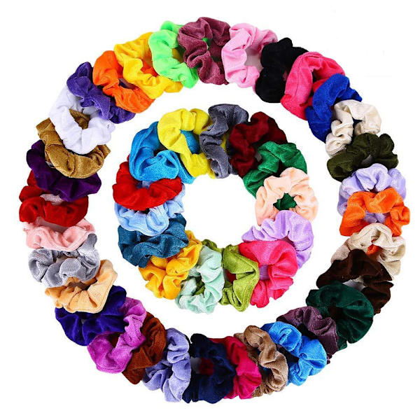 36 st Sammet Hårband, hårband, hårband, hårband multicolor