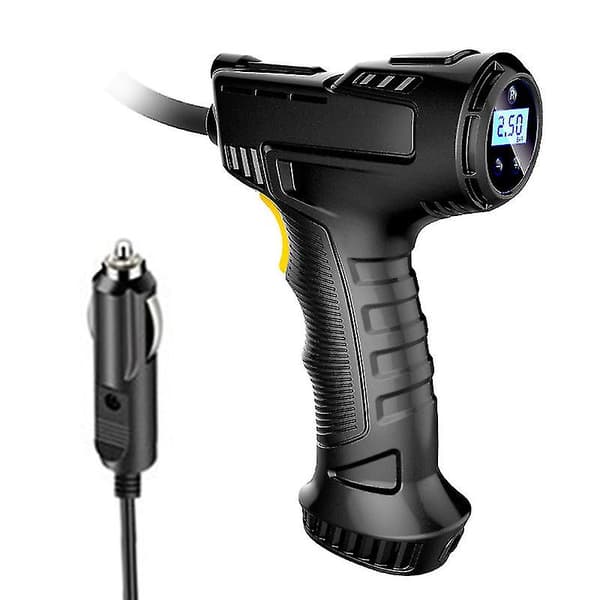 120W Elektrisk Luftpump för Bil, Bärbar Uppladdningsbar Luftkompressor, Digital Automatisk Däckpump