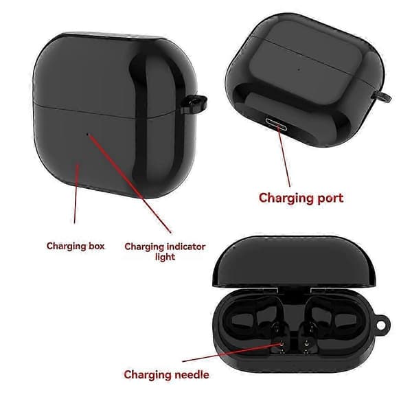 Til Galaxy Buds3 Pro trådløst opladningsetui sort