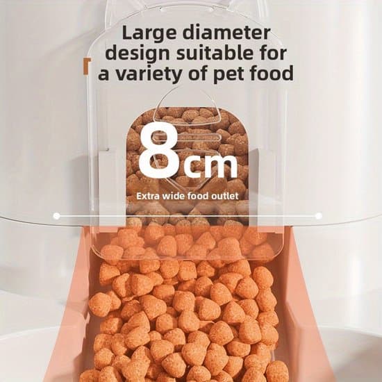 Automatisk foder- og vanddispenser til katte og hunde – 2-i-1 foderautomat med vandflaske – 1–10L kapacitet – Farve: Grå