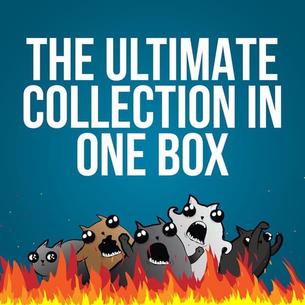 Exploding Kittens Recipe for Disaster Deluxe -pelisetti Exploding Kittensiltä - Korttipelit aikuisille, teineille ja lapsille - Hauskat perhepelit-FA-