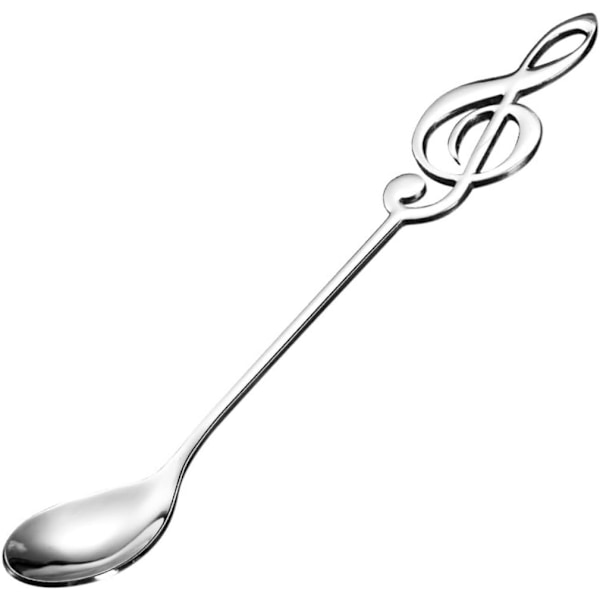 Teske Suppe Node Ske Kaffeske Rustfrit Stål Dessert Is Ske (Sølv 4-Stk)