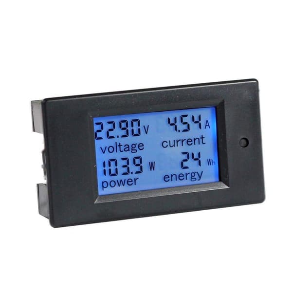DC 6.5-100V 0-20A LCD-skärm Digital Amperemeter Voltmeter Multimeter Ström Spänning Effekt Amperagemätare med Inbyggd Shunt