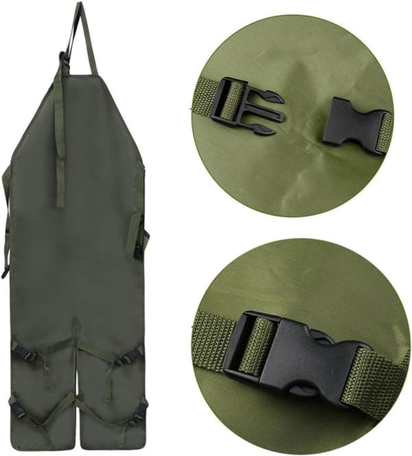Havearbejde Trim Multi-Pocket Oxford Stof Farveblok Udvidet Version Have Benskinner Forklæde