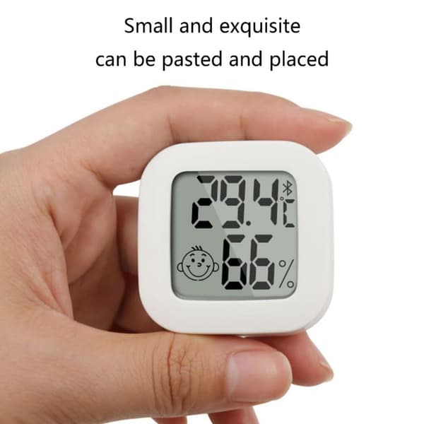 Mini Inomhustermometer, Fuktighetsmätare Digital Hygrometer Rumstermometer, Hög Noggrann Temperatursensor för Hemmet, Termometer (4 st) Fahrenheit