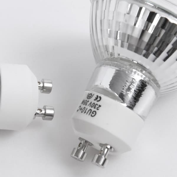 8 stk. Gu10 35w halogenreflektorpærer, dimbar spotlight, varmhvit 2700k