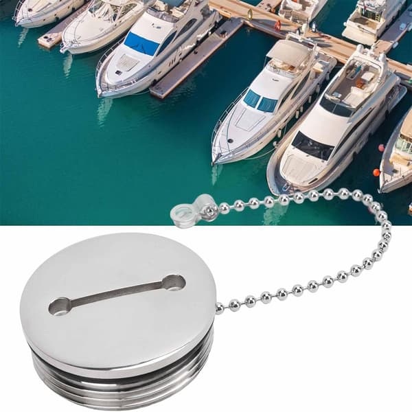 Båddrivstofttankdæksel med nøgle, 316 rustfrit stål marine gastankdæksel til båd yacht 50mm