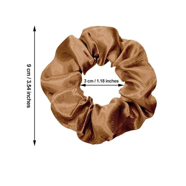 12 stk. satengsilke-scrunchies, hårstrikker, hårbånd, sløyfebånd, elastiske armbånd, hårtilbehør for kvinner/jenter