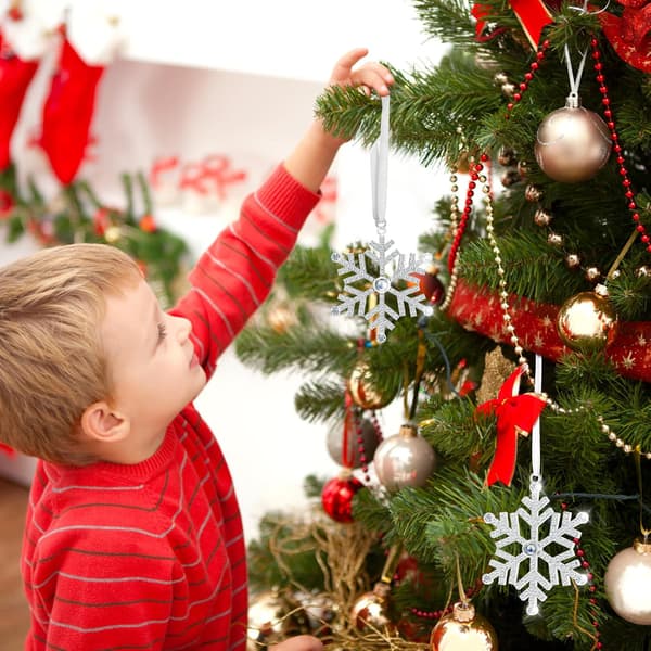 Julgransprydnader, present, snöflingehänge, för par/familjer