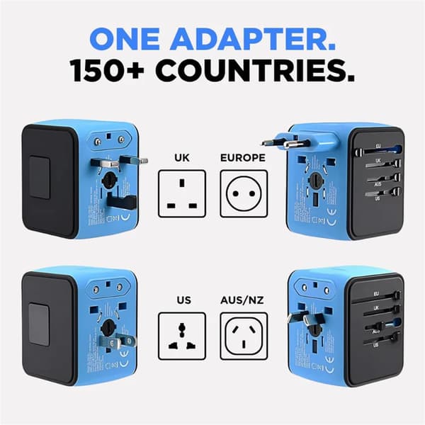 Universal reseadapter (blå)