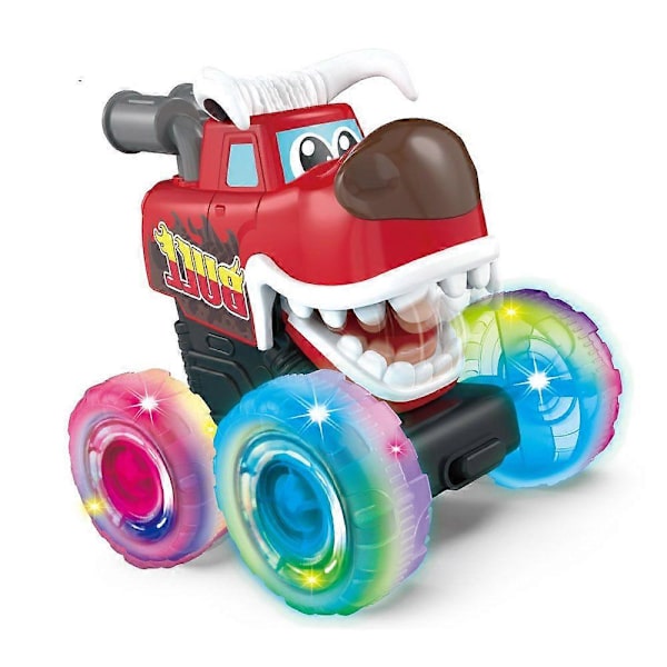 Tryk-for-lys Monstertrucks, Glid-langs med lys, Bevægelsessensoriske lysende legetøjsbiler til børn