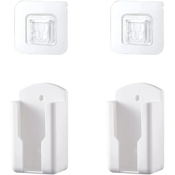 2-pack Väggmonterad Fjärrkontrollhållare Mediaspelare Kontrollhållare