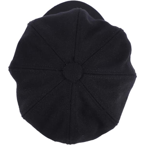 Sort Baker Boy Hat til kvinder piger baret franske hatte varm uld Newsboy Cap damer klassisk visir cap