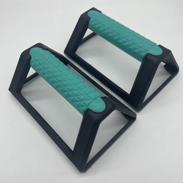 2 push-up bars, push-up handles, strength training equipment, sturdy support, push-up rack, handstand, indoor aerobic exercise floor.