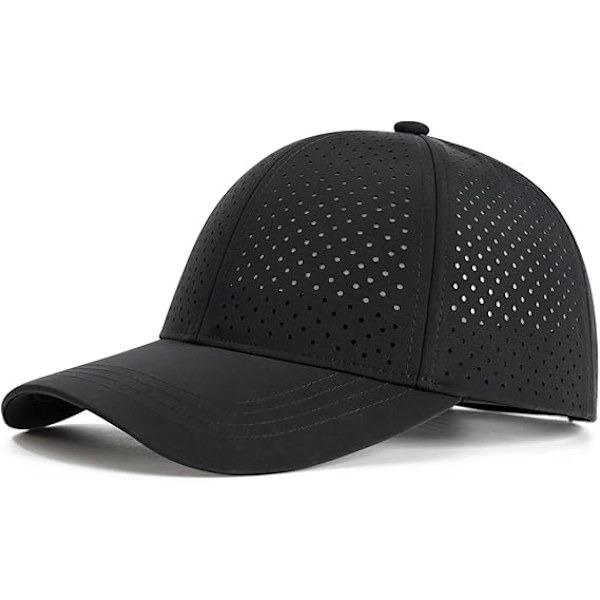 Justerbar Performance Hat til Mænd, Åndbar Snapback Laserperforeret Mesh Baseballkasket til Sommer