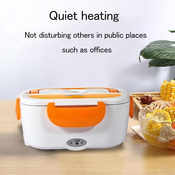 Elektrisk Värmelåda - 1,5 L - Rostfritt Stål - Orange - 40W