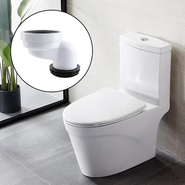 10CM/3.94\" Full Flush Offset Toalettflens Plast Skift Plass Kobling Toalettflens Skifter