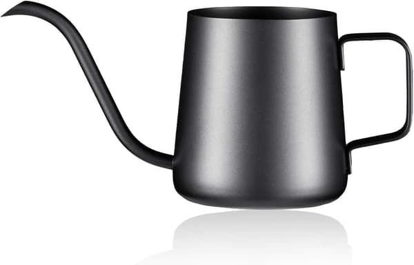 Vandkande – Sort – 350 ml – Med lang tud i rustfrit stål – Velegnet til små stueplanter, sukkulenter og havebrug