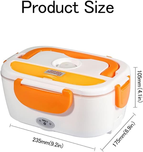 Elektrisk Värmelåda - 1,5 L - Rostfritt Stål - Orange - 40W