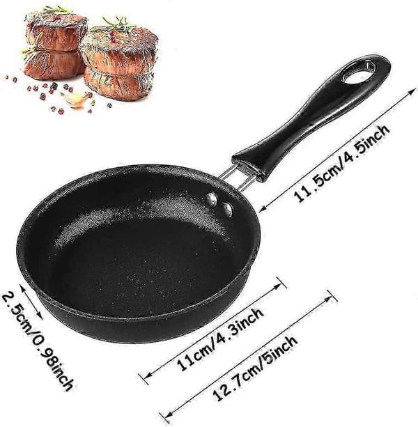 2 stk. Mini Non-Stick Omeletpande - Lille Stegepande til Æg