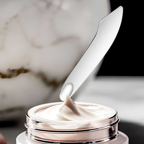 Makeup spatel, skønheds spatel, rustfri stål foundation spatel, makeup værktøj.