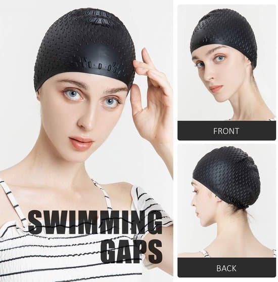 Badehette - Damebadehette - Silikonbadehette - unisex - komfortabel badehette - egnet for kort, middels og krøllete hår