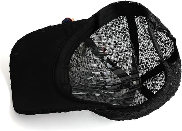 Sommer Blonde Baseballkasket Kvinder Blomster Mesh Rhinestone Sommerfugl 3D Blomster UV Beskyttelse Udendørs Hat