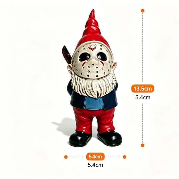 Halloweenpynt Udendørs, Gyserindretning Havenisse Statue